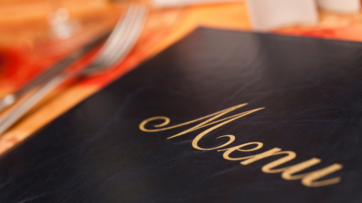 Menu restaurant